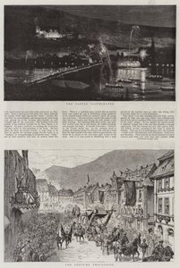 Heidelbergs festligheter (gravyr) av English School