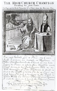 The High Church Champion, Pläding his own Cause, 1709 av English School