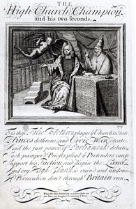 Högkyrkomästaren och hans två sekunder, 1709 av English School