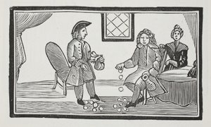 The History of the Blind Beggar of Bethnal Green, illustration från Chap-books of the artonde århundradet av John Ashton, pub. 1882