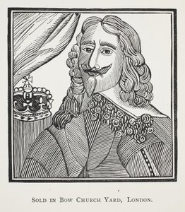 The History of the Royal Martyr, King Charles the First, illustration från Chap-books of the artonde århundrade av John Ashton, pub. 1882 av English School