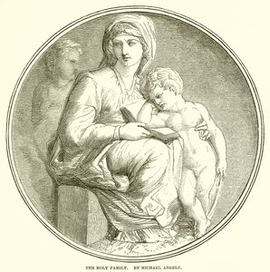 Den heliga familjen. Av Michael Angelo av English School