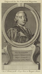 Den ärade Robert Monckton, generalmajor, guvernör i New York av English School