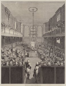 Underhuset under sessionen 1741-2 (gravyr) av English School