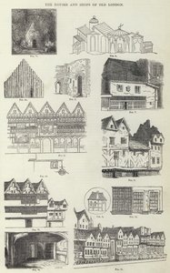 The Houses and Shops of Old London (gravyr) av English School