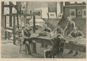 Hugenotterna i England: The mens day room, French Protestant Hospital av English School