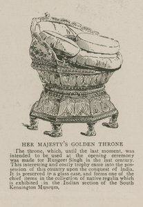 The Imperial Institute: Her Majestys Golden Throne av English School