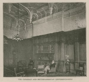 The Imperial Institute: Det kanadensiska och brittisk-amerikanska konferensrummet av English School