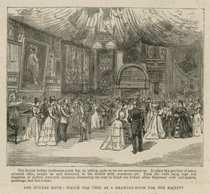Imperial Institute: The Durbar Room, som användes som salong för Hennes Majestät av English School