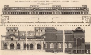 Den internationella utställningen 1871 - de nya byggnaderna i South Kensington av English School