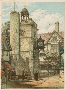 Den internationella hälsoutställningen i South Kensington, 1884: All-Hallows, Staining, London av English School