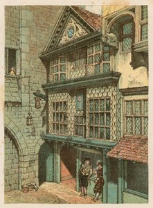 Den internationella hälsoutställningen i South Kensington, 1884: den gamla Londongatan av English School
