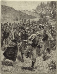 Irish Land League agitation av English School