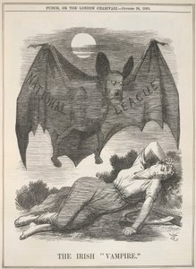 The Irish Vampire, från "Punch", eller "The London Charivari", 24 oktober av English School