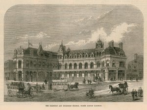 Islington och Highbury Station, North London Railway av English School