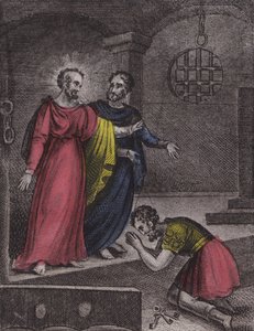 The Jailor I read ... (färgad gravyr) av English School