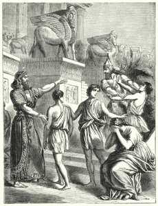 Judarna i Babylon (gravyr) av English School