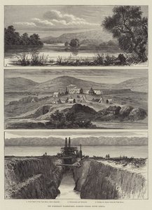 Kimberley Waterworks, Diamond Fields, Sydafrika (gravyr) av English School