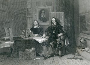 The King and Hyde at Oxford, av J.T. Willmore, 1844 av English School
