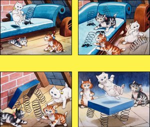 Kattungens studsmatta av English School