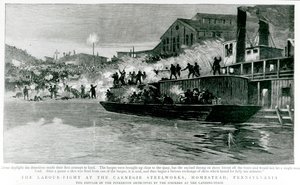 Labour-Fight at the Carnegie Steelworks, Homestead, Pennsylvania, från 
