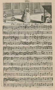 Der Spaziergang der Dame zum Maijahrmarkt