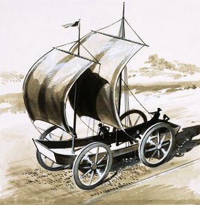 Landskeppet, uppfunnet av dr Wilkins, biskop av Chester, 1648. av English School
