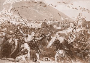 Julius Caesars landstigning i England 55 f.Kr av English School