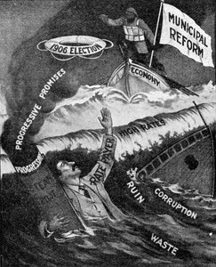 The Last Hope, en kommunalreformpartis affisch, publicerad i The Graphic, 27 oktober 1906 av English School