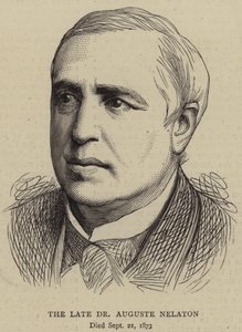 Den framlidne Dr Auguste Nelaton (gravyr) av English School
