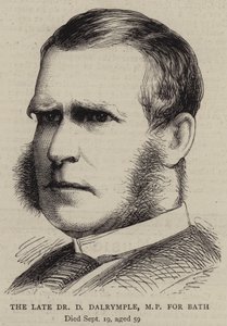 The Late Dr D Dalrymple, MP för Bath (gravyr) av English School