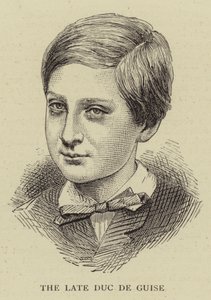 The Late Duc de Guise (gravyr) av English School
