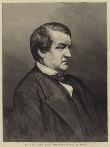 The Late Lord Mayo, Indiens generalguvernör (gravyr) av English School