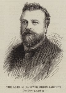 The Late M Gustave Brion, konstnär (gravyr) av English School