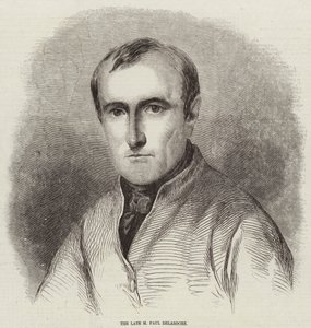 The Late M Paul Delaroche (gravyr) av English School