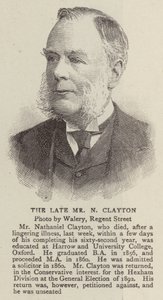 The Late Mr N Clayton (gravyr) av English School