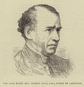 The Late Right Reverend Robert Gray, DD, biskop av Kapstaden (gravyr) av English School
