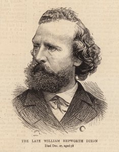 Den sena William Hepworth Dixon (gravyr) av English School