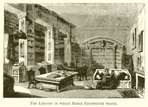Biblioteket där Maria Edgeworth skrev av English School