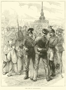 Demarkationslinjen, mars 1871 av English School