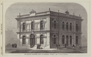 The London Chartered Bank of Australia, Sydney, Mr J F Hilly, arkitekt (gravyr) av English School
