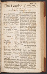 London Gazette, nummer 5573, sida 1 av English School