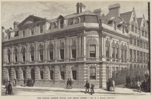 London Mission House, New Broad Street (gravyr) av English School
