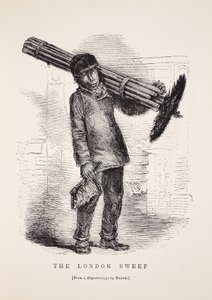 The London Sweep, från daguerreotypien av Richard Beard, illustration från London Labour och London Poor av Henry Mayhew, pub. 1862 av English School