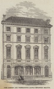 London och Westminster Bank, Holborn Branch (gravyr) av English School
