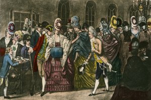 The Long Room på Bagnigge Wells på höjden av fashionabla popularitet 1772 av English School