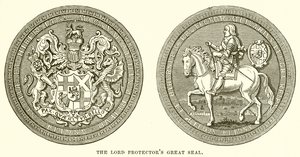 Lord Protectors Great Seal av English School