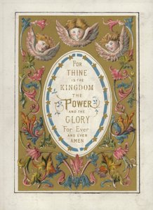 Herrens bön (färg litho) av English School