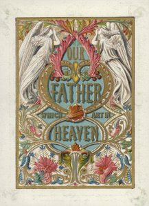 Herrens bön (färg litho) av English School