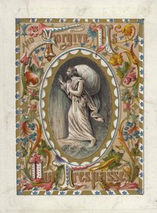Herrens bön (färg litho) av English School